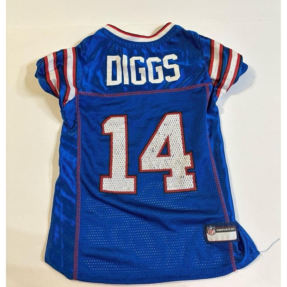 Dog Buffalo Bills Diggs 14 Jersey (Medium 18inch back)